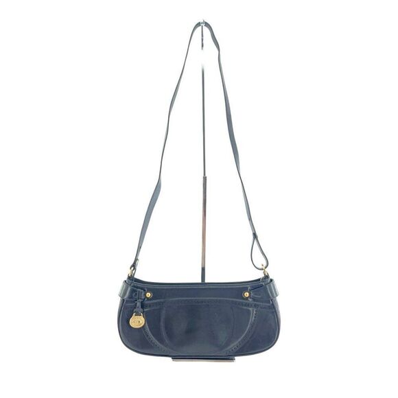 BRAHMIN Small Black Smooth Leather Shoulder Bag Purse - Picture 2 of 15